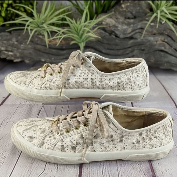 Michael Kors Boerum Jacquard Signature Sneakers - Picture 4 of 11